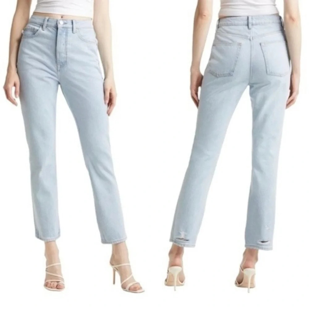 NWT Revolve Lovers + Friends Reece High Waist Straight Leg Jeans, Size 27